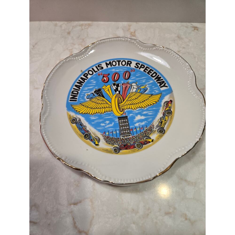 Vintage Indianapolis "500" Motor Speedway Collectors Plate Souvenir Movie Prop